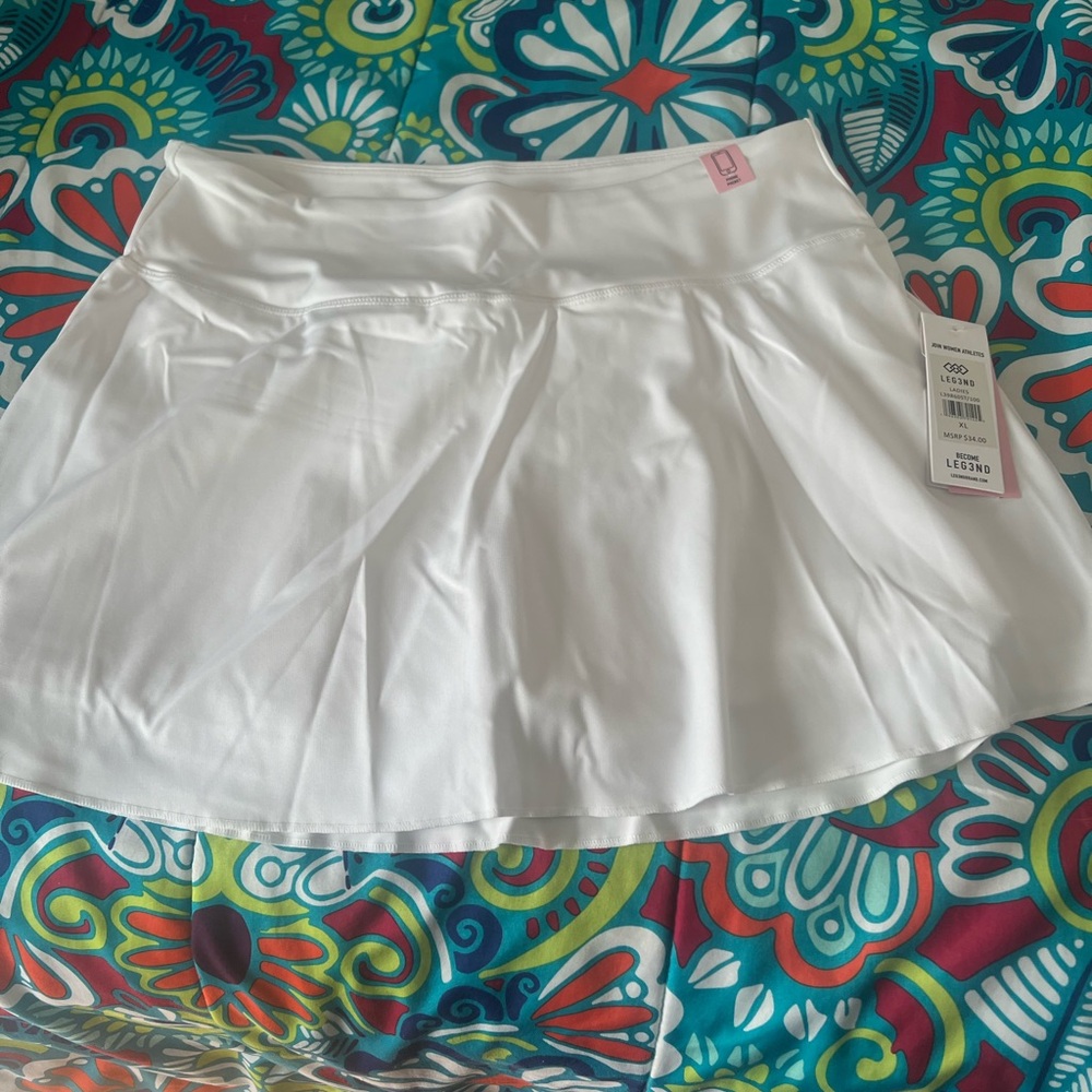 White Athletic Skirt